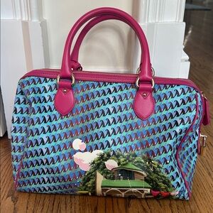 Etro Thukral& Tagra Vintage Painted Leather Doctors bag